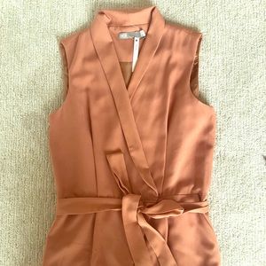 Tan tuxedo jumpsuit